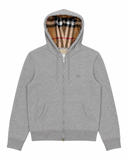 BURBERRY CHECK ZIP-UP