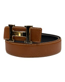 HERMES H LEATHER BELT
