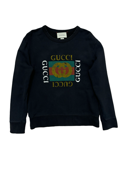 GUCCI ”FAKE LOGO” SWEATSHIRT