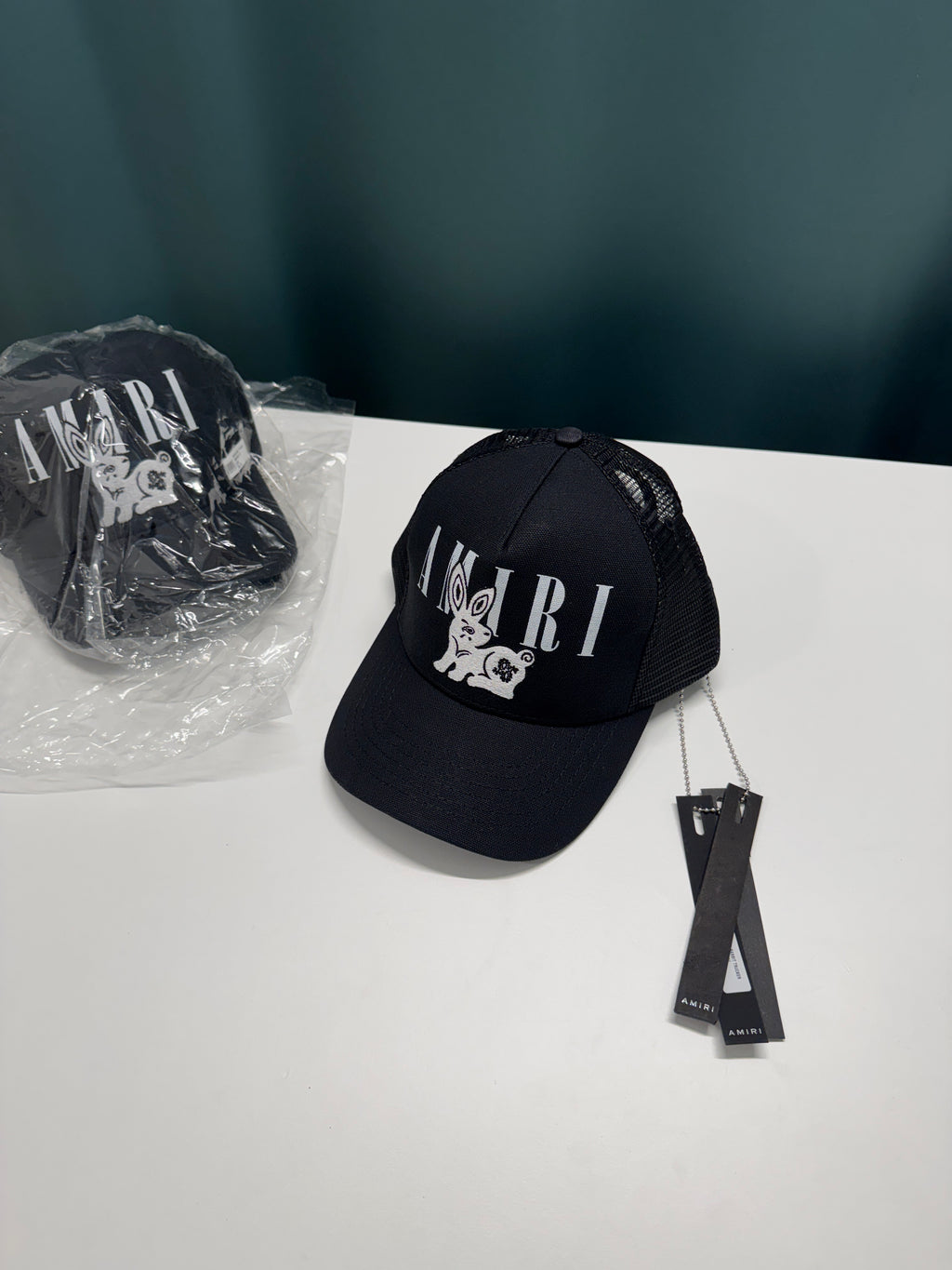 AMIRI RABBIT TRUCKER CAP