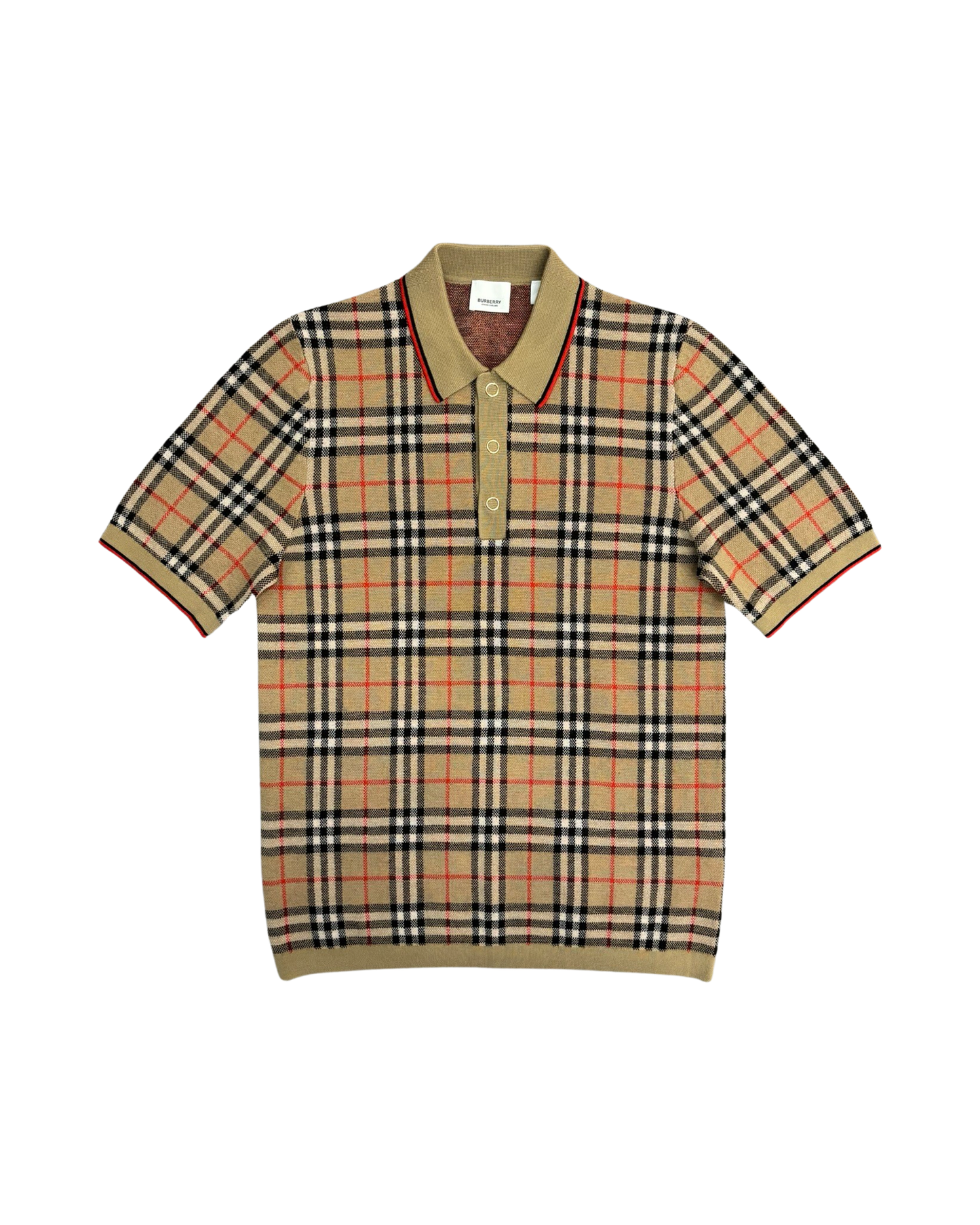 BURBERRY MERINO WOOL POLO