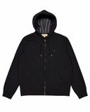 BURBERRY CHECK ZIP-UP HOODIE