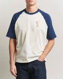 AMI PARIS AMI DE COEUR KNITTED PATCH T-SHIRT