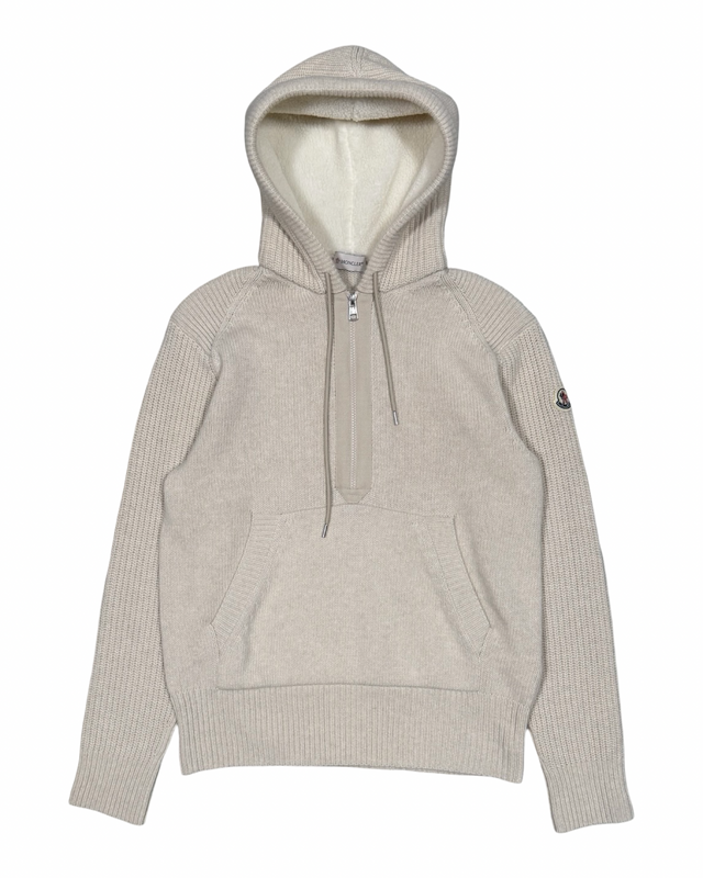 MONCLER WOOL AND CASHMERE HOODIE