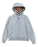 BURBERRY CHECK ZIP-UP