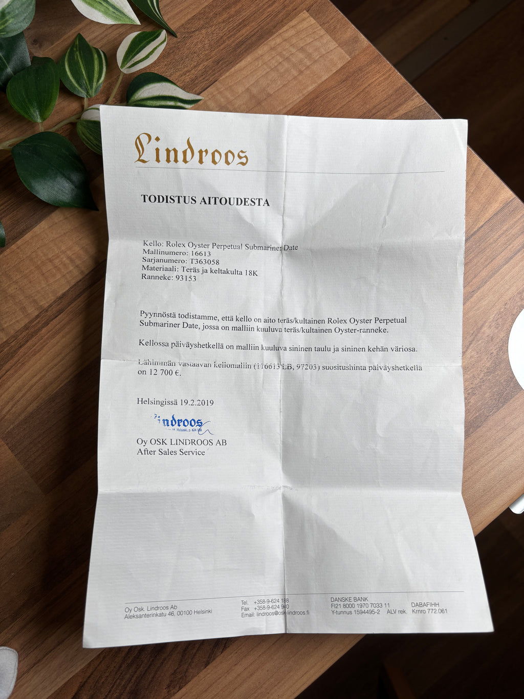 ROLEX SUBMARINER ”BLUESY” 40MM