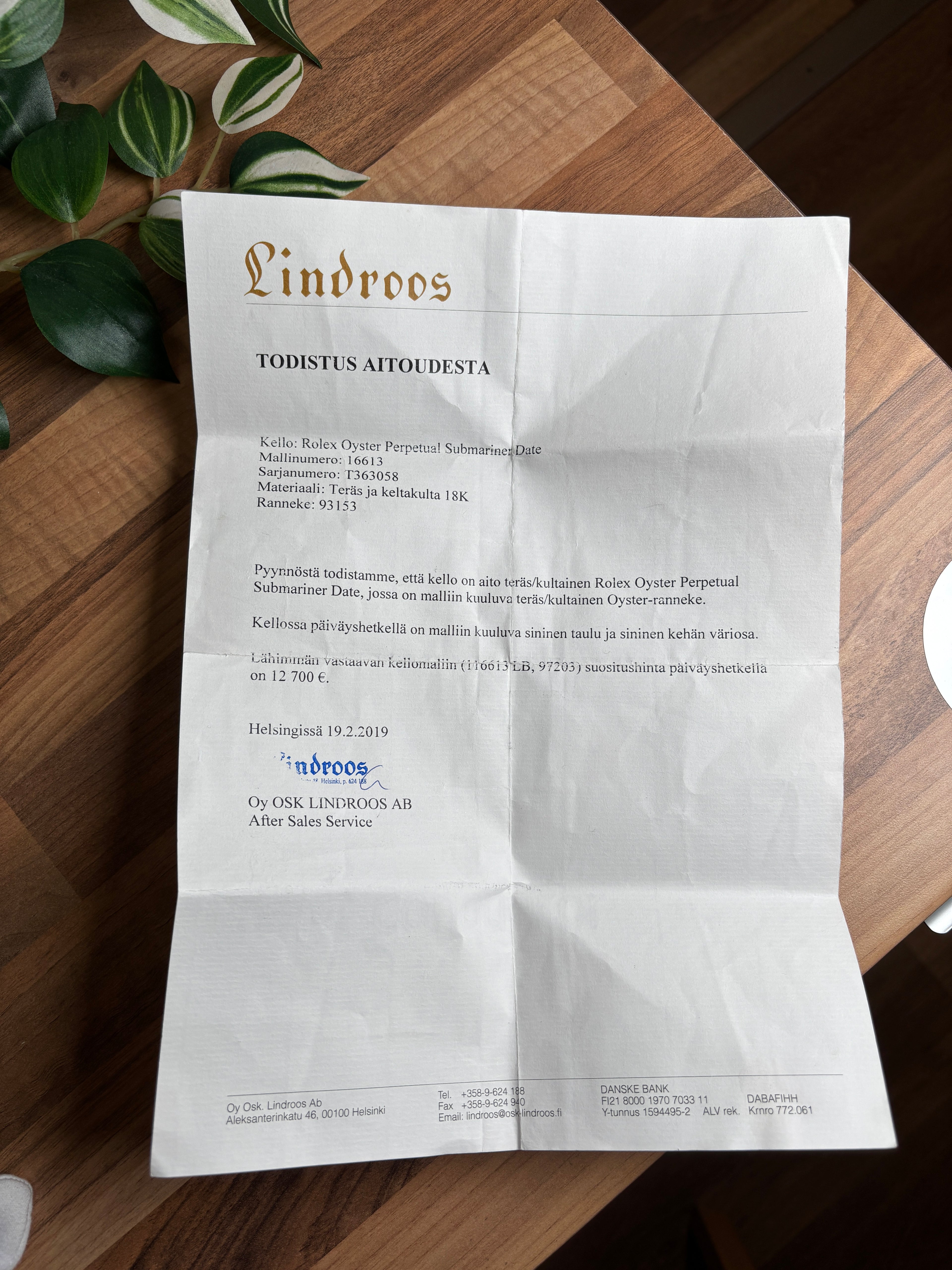 ROLEX SUBMARINER ”BLUESY” 40MM