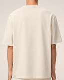 AMI PARIS AMI DE COEUR ZIGZAG EMBROIDERED T-SHIRT