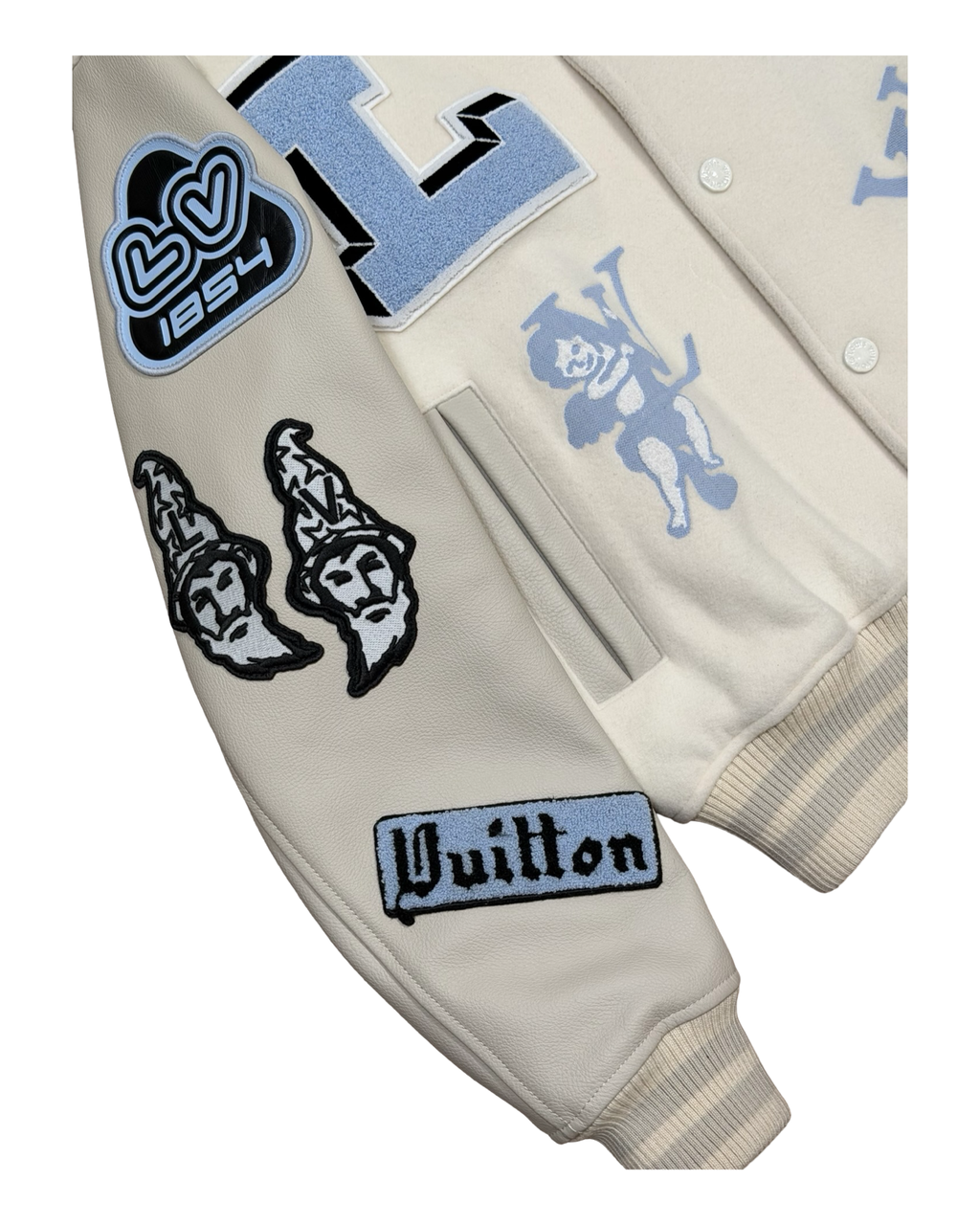 LOUIS VUITTON MIX LEATHER VARSITY BLOUSON