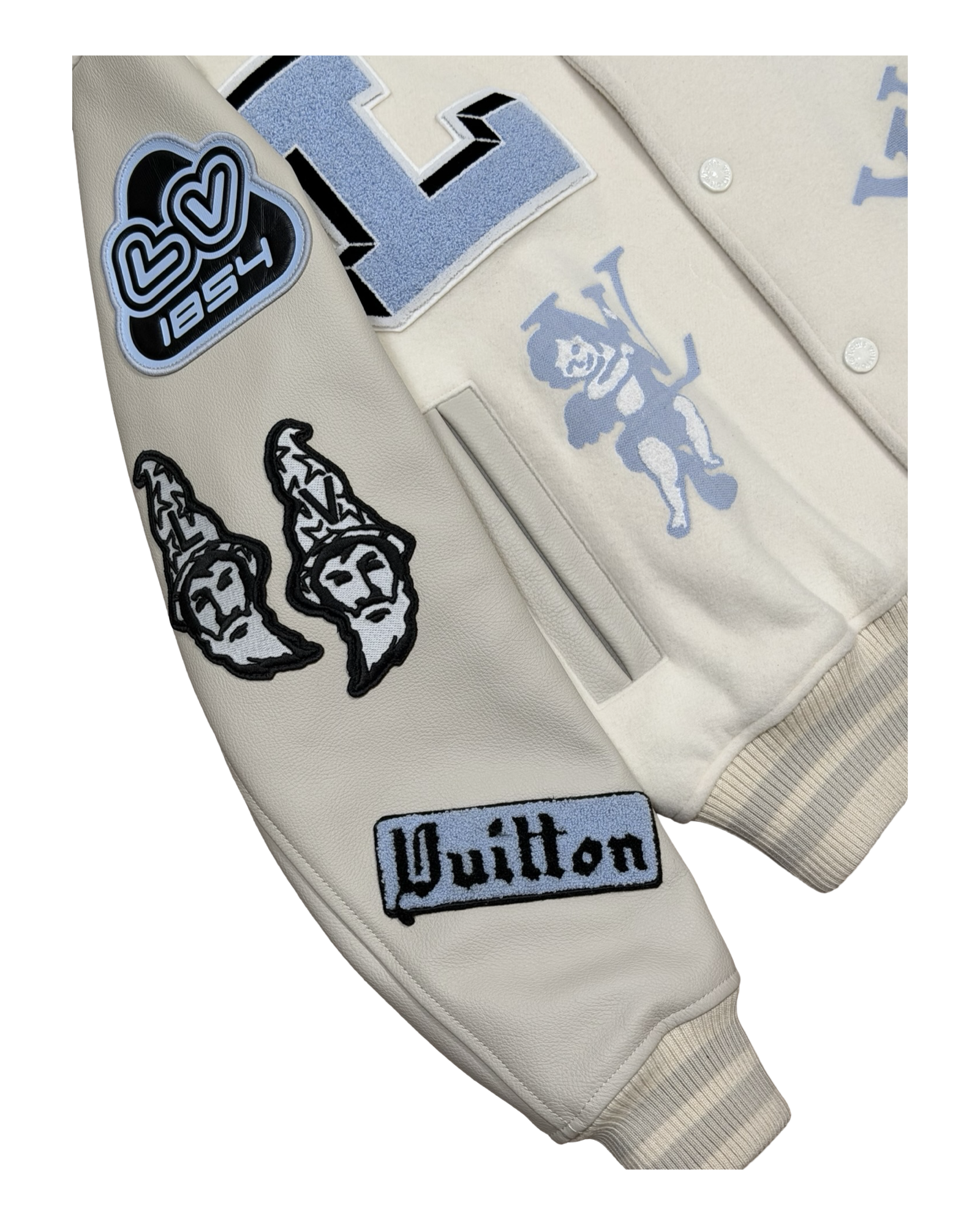 LOUIS VUITTON MIX LEATHER VARSITY BLOUSON