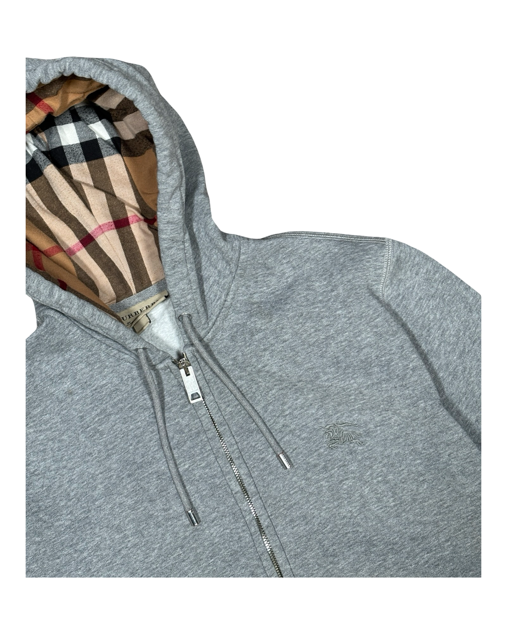 BURBERRY MONOGRAM ZIP-UP HOODIE