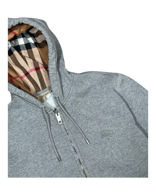 BURBERRY MONOGRAM ZIP-UP HOODIE