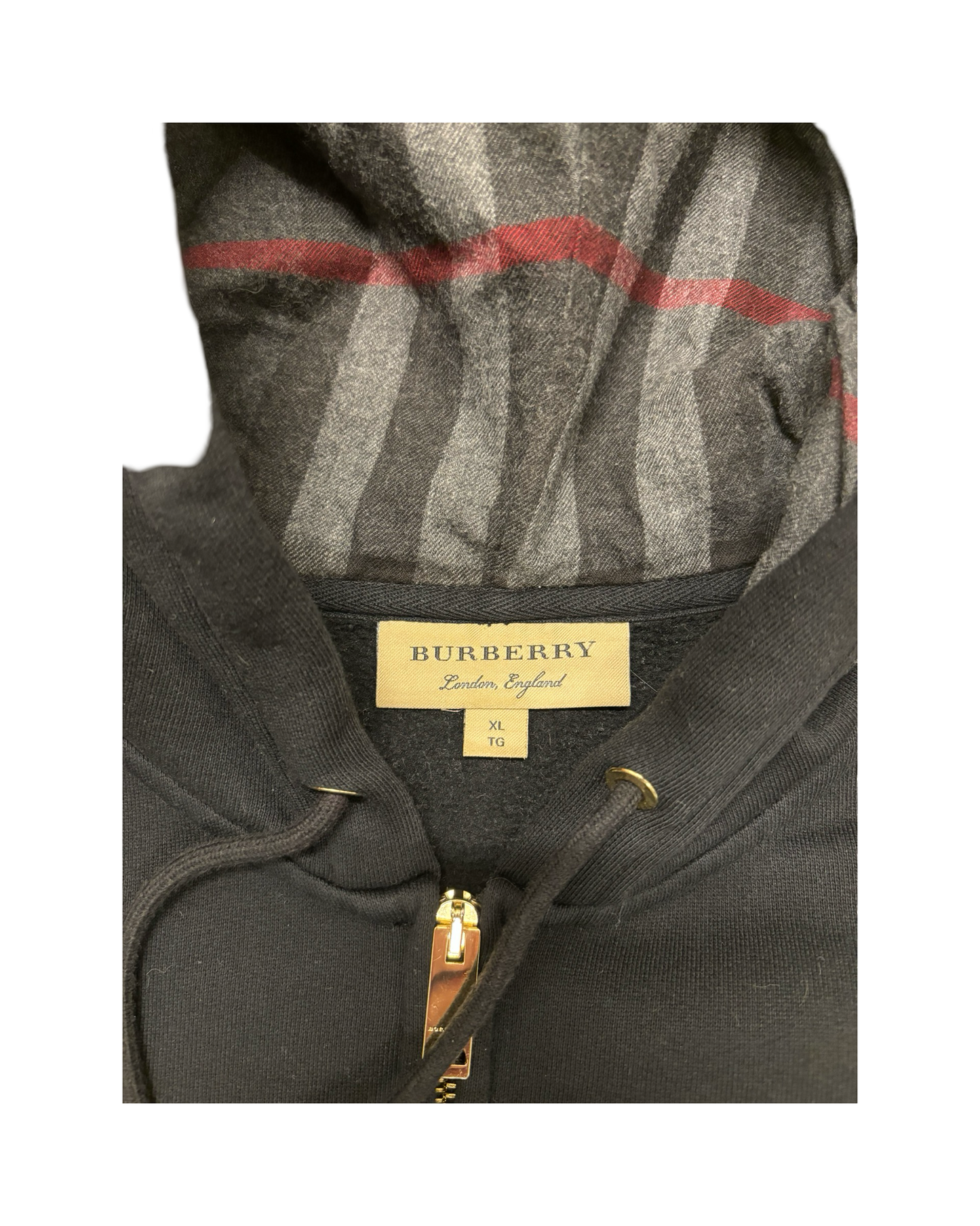 BURBERRY ZIP-UP HOODIE