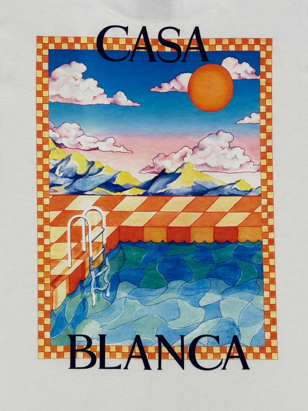 CASABLANCA SURREAL POOL T-SHIRT