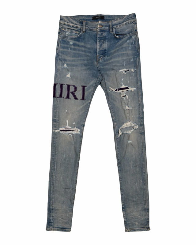 AMIRI SERIF LOGO JEANS