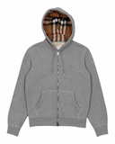 BURBERRY CHECK ZIP-UP