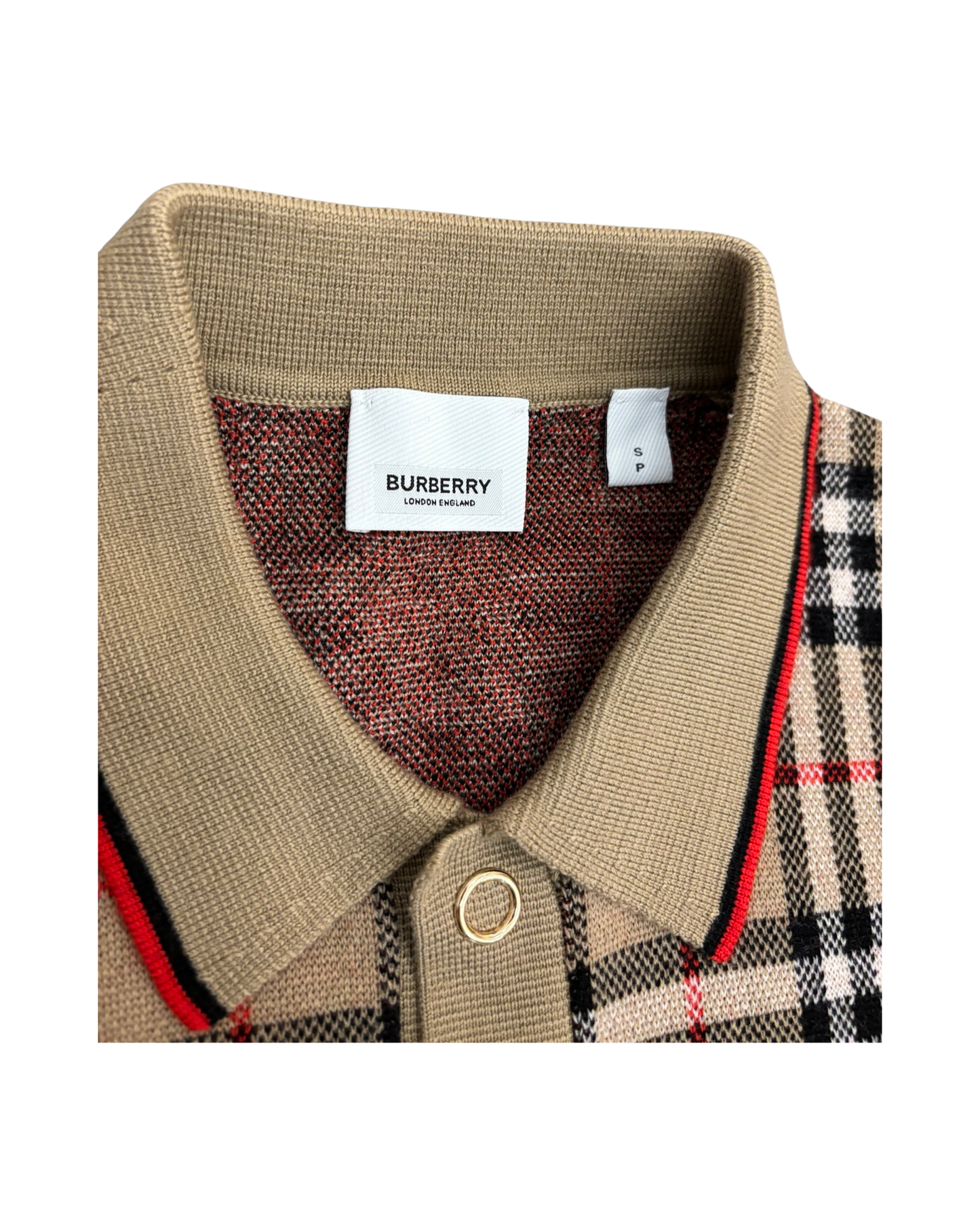 BURBERRY MERINO WOOL POLO