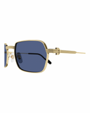 CARTIER GOLD RECTANGLE SUNGLASSES