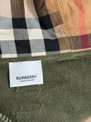 BURBERRY CHECK ZIP-UP HOODIE