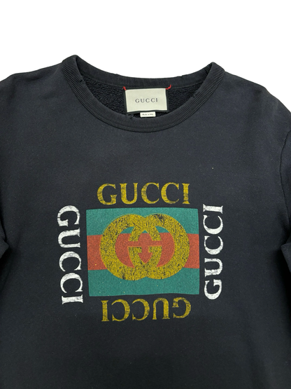 GUCCI ”FAKE LOGO” SWEATSHIRT