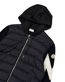MONCLER LOGO HOODED CARDIGAN