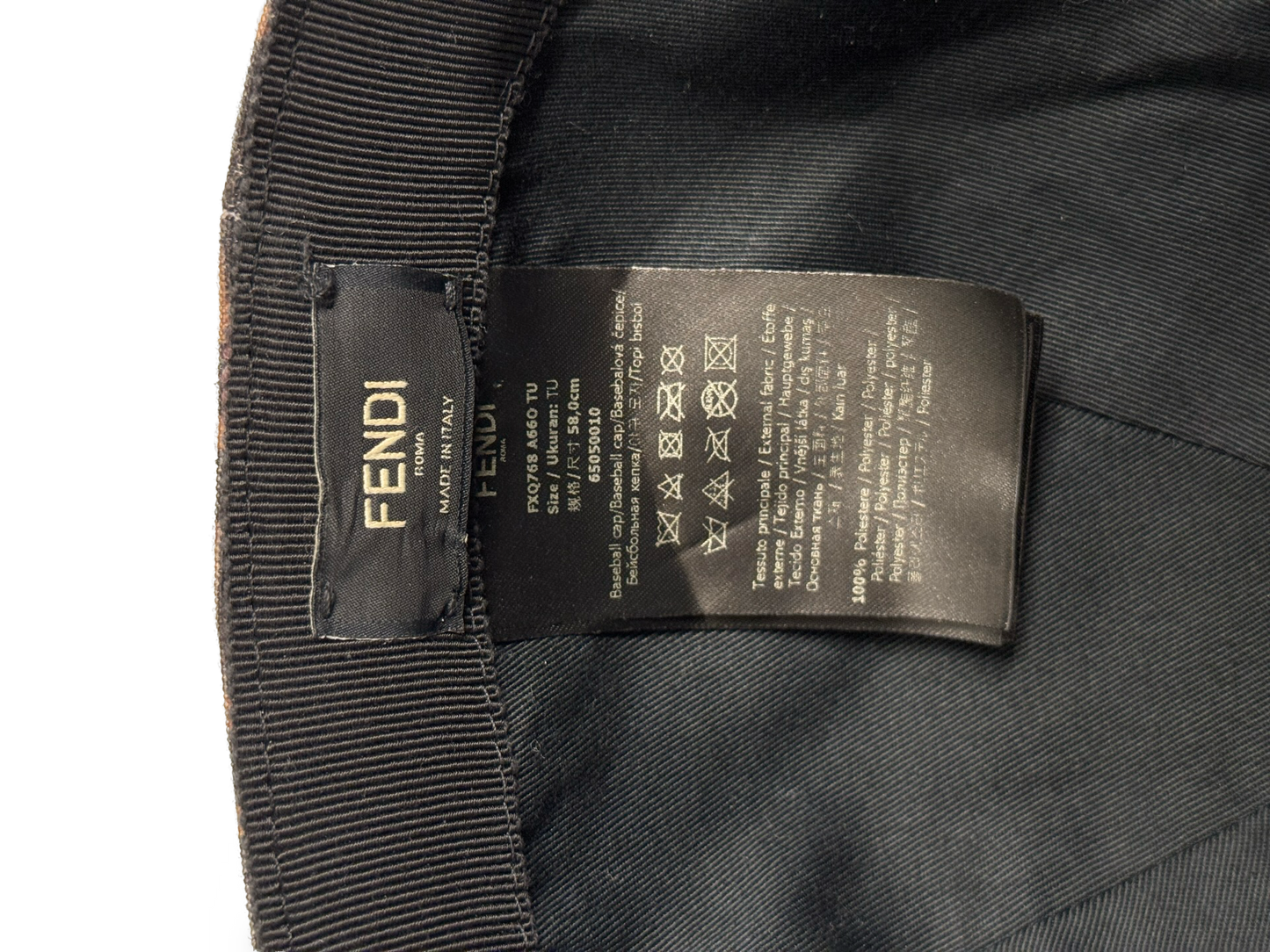 FENDI FF MONOGRAM CAP