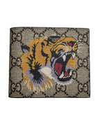 GUCCI GG SUPREME TIGER BIFOLD WALLET
