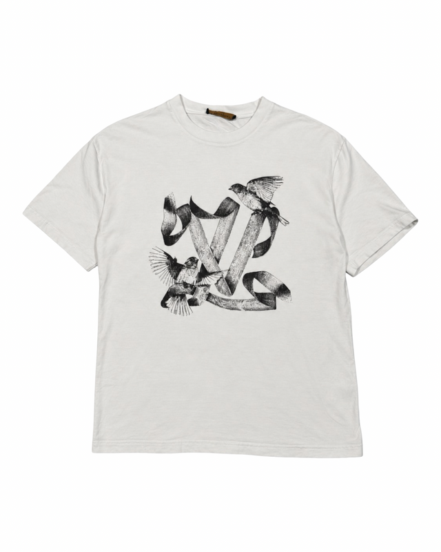 LOUIS VUITTON DOVE LOGO T-PAITA