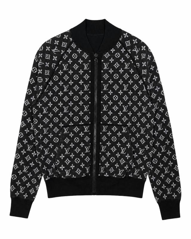 LOUIS VUITTON REVERSIBLE ZIP-UP WOOL SWEATER