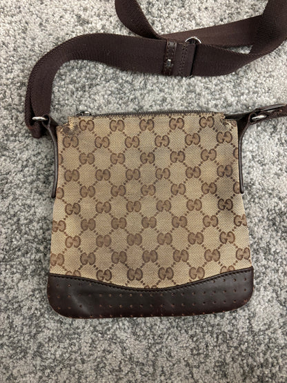 GUCCI MONOGRAM MESSENGER BAG