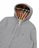BURBERRY CHECK ZIP-UP