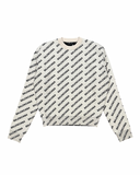 BALENCIAGA ALL OVER LOGO SWEATER