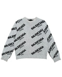 BALENCIAGA ALL OVER LOGO SWEATER