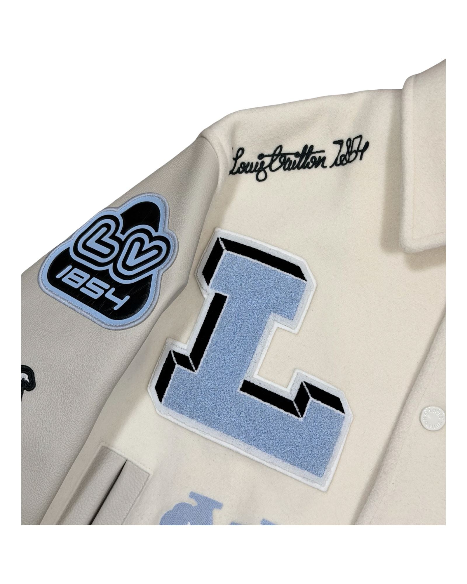 LOUIS VUITTON MIX LEATHER VARSITY BLOUSON