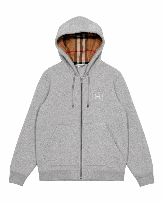 BURBERRY CHECK ZIP-UP