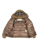 BURBERRY CHECK DOWN JACKET