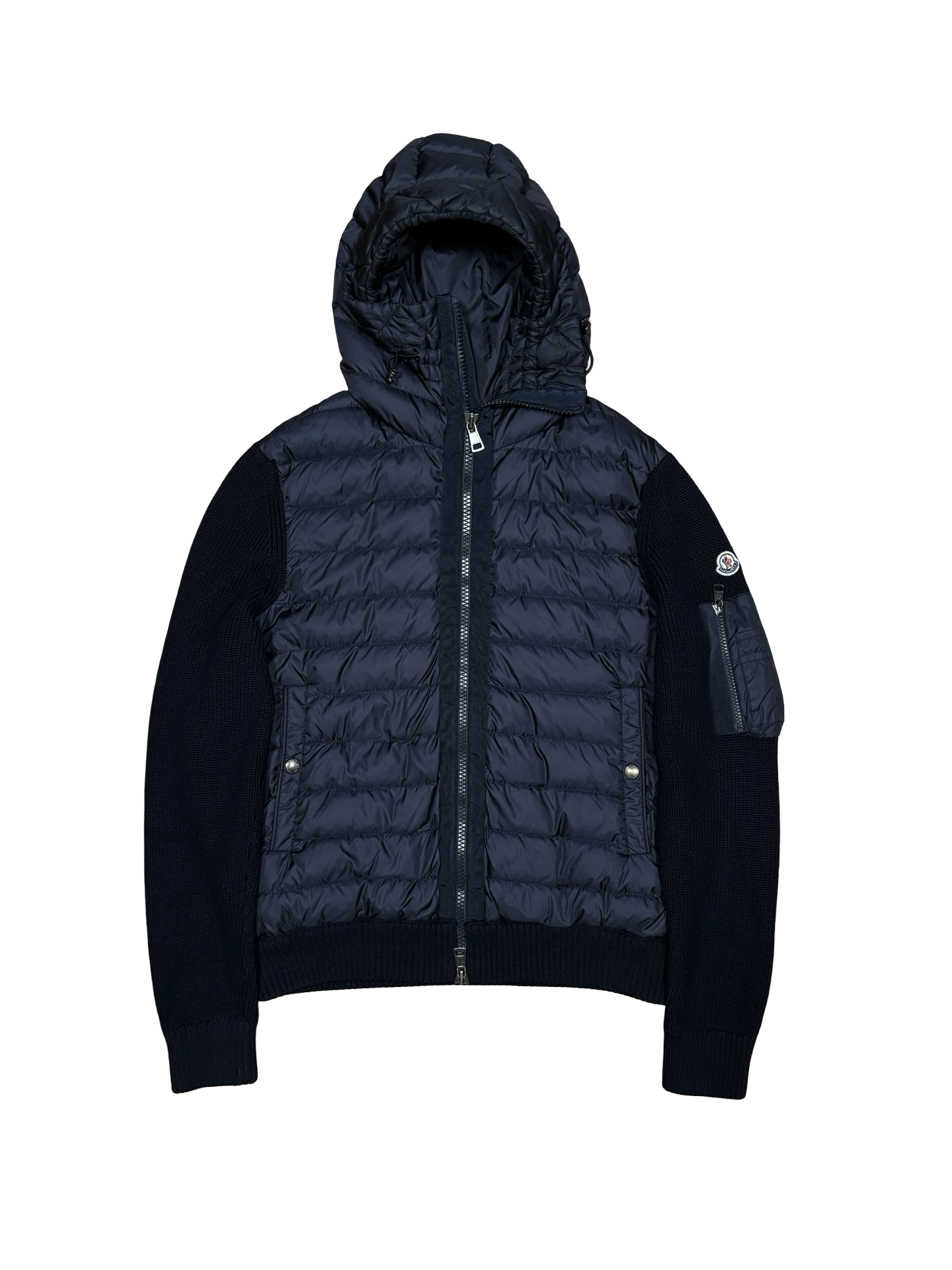 MONCLER MAGLIONE HOODED CARDIGAN
