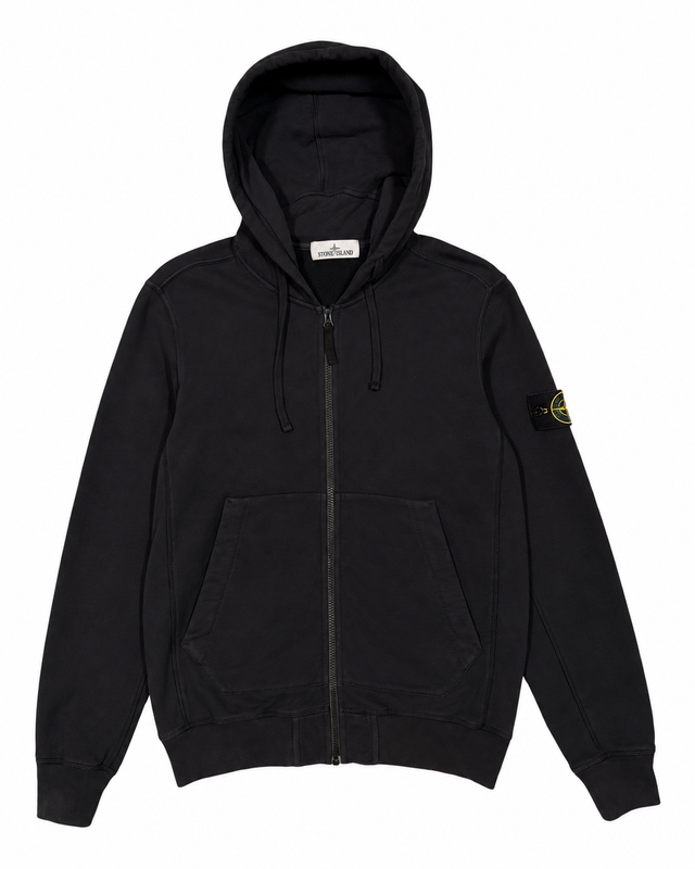 STONE ISLAND LOGO ZIP-UP