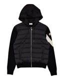 MONCLER LOGO HOODED CARDIGAN