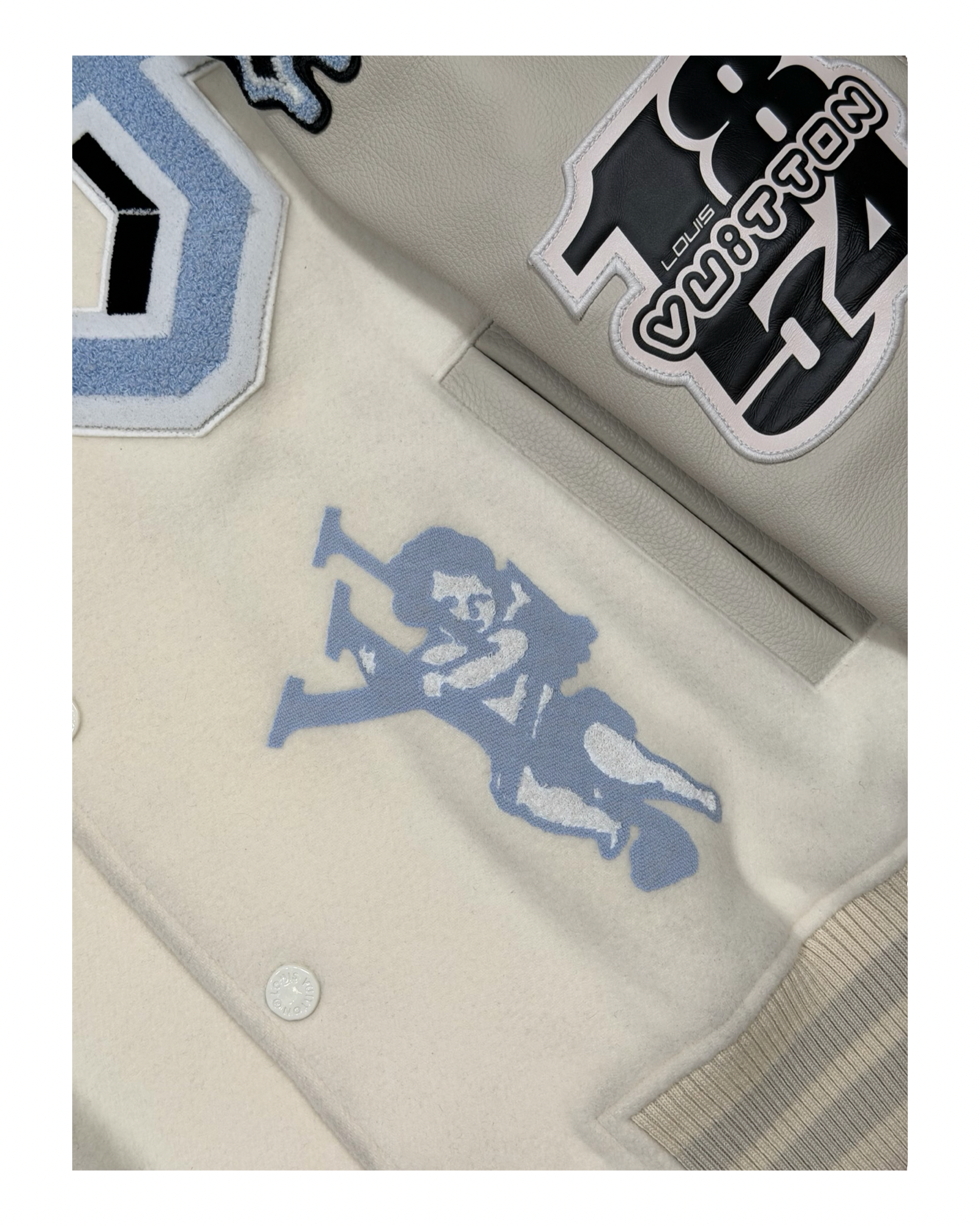 LOUIS VUITTON MIX LEATHER VARSITY BLOUSON