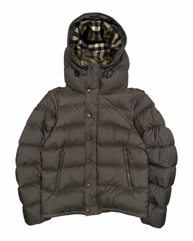 BURBERRY CHECK DOWN JACKET