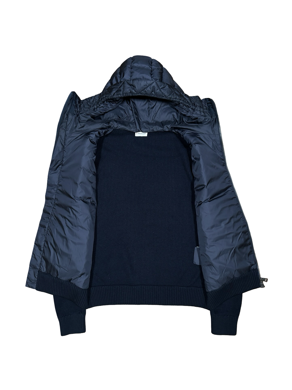 MONCLER MAGLIONE HOODED CARDIGAN