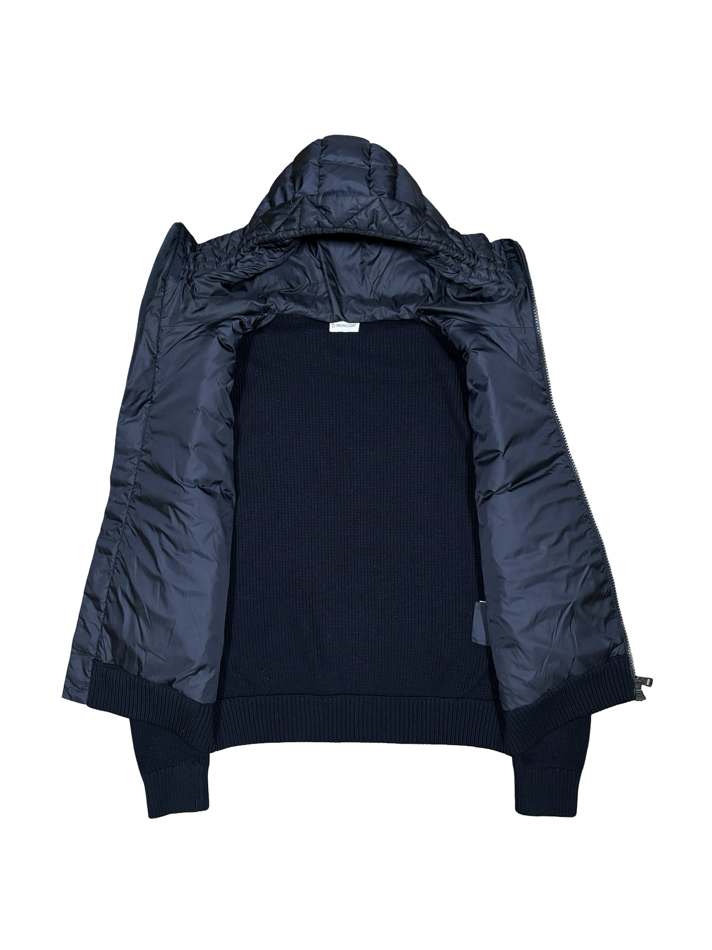 MONCLER MAGLIONE HOODED CARDIGAN