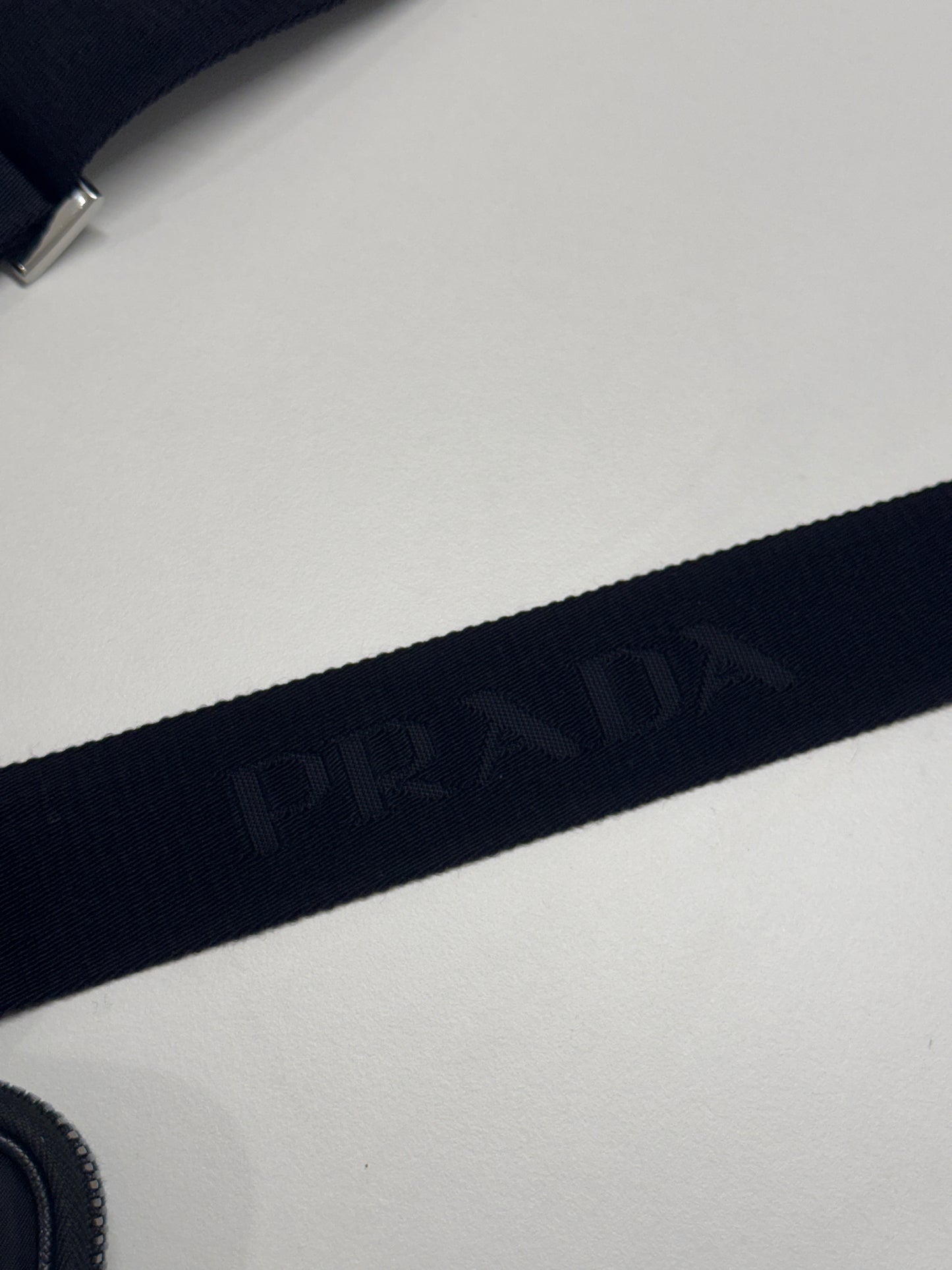 PRADA NYLON / SAFFIANO LEATHER SHOULDER BAG