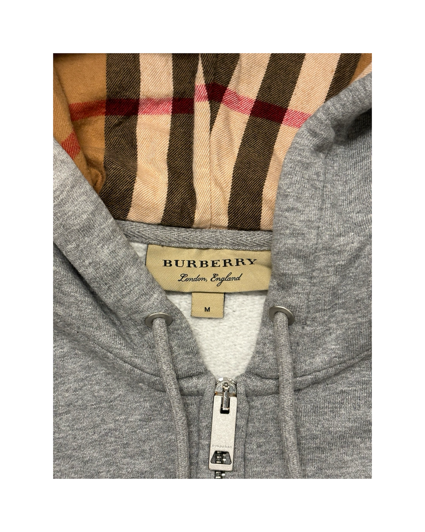 BURBERRY ZIP-UP HOODIE