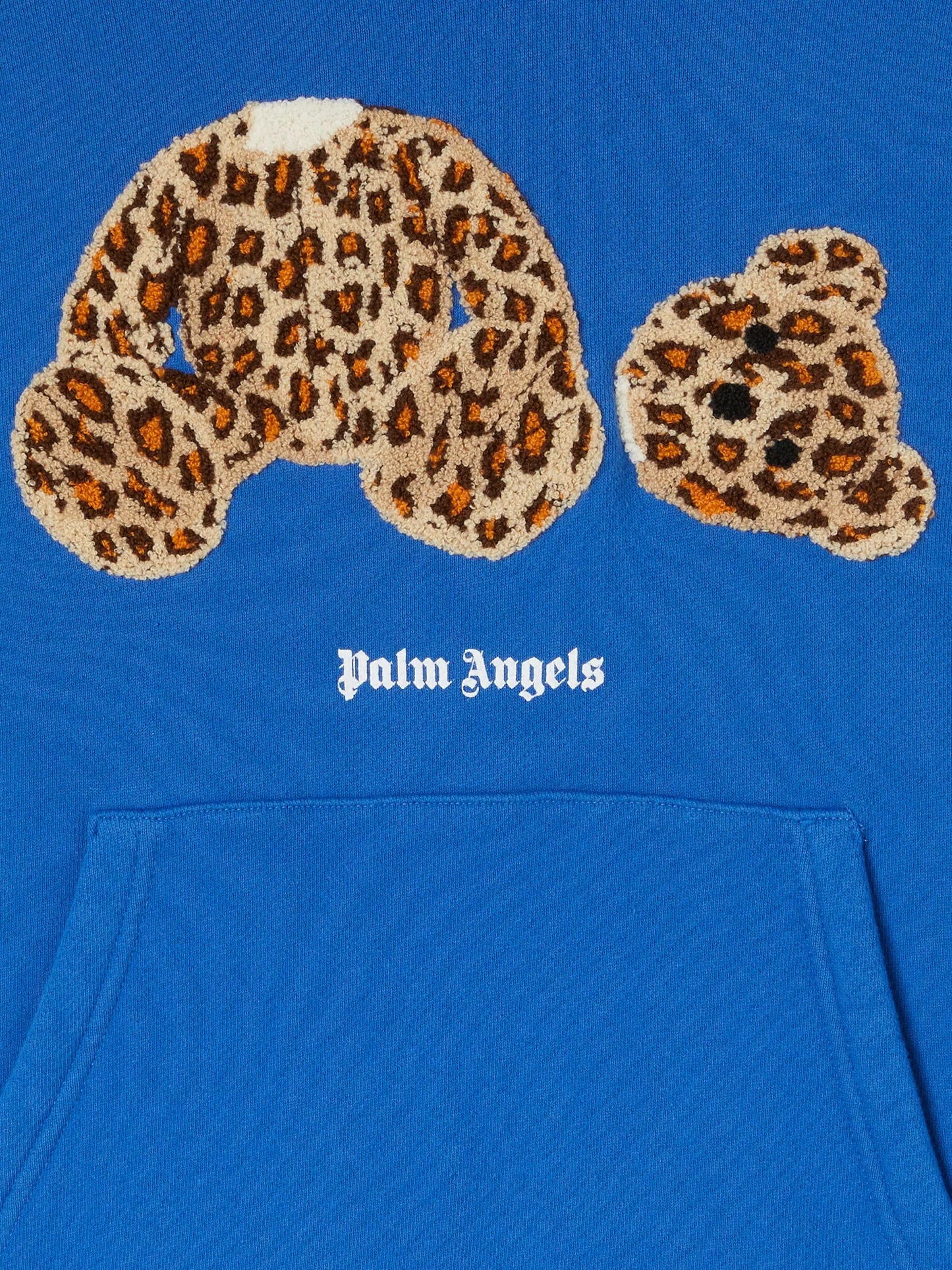 PALM ANGELS LEOPARD BEAR HOODIE