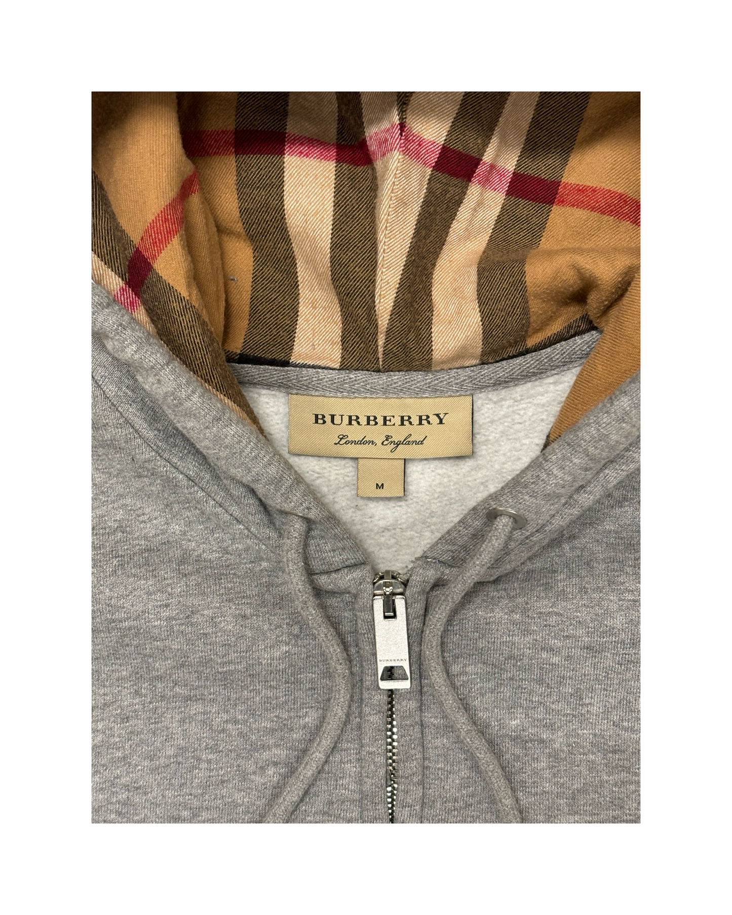 BURBERRY ZIP-UP HOODIE