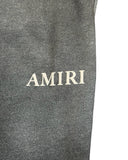 DRIPNORD Amiri aged grey cotton sweatpants with embroidered logo