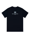 DRIPNORD black cotton t-shirt with Balenciaga logo and 'Mode' text on the chest.