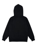 DRIPNORD black cotton hoodie with hood and long sleeves, size M.